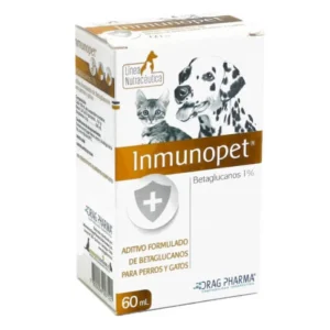 Caja de Inmunopet de Drag Pharma, suplemento de refuerzo inmunológico de 60ml para perros y gatos.