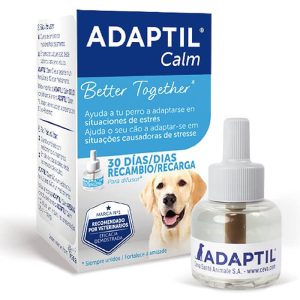 aja del repuesto de 48ml para el difusor de feromonas calmantes Adaptil de Ceva, para perros.