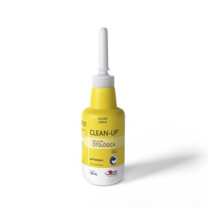 Botella de Clean-Up de Agener União, solución para la limpieza de oídos de 100ml para perros y gatos.