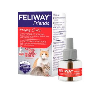 Caja y repuesto de 48ml para el difusor de feromonas Feliway Friends de Ceva, para la armonía entre gatos.