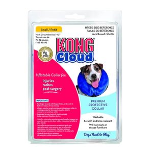 Empaque del collar de recuperación inflable KONG Cloud, talla Small, para perros.