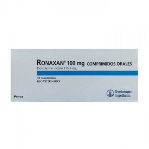 Ronaxan 100 mg – Antibiótico para Perros y Gatos (10 comprimidos)