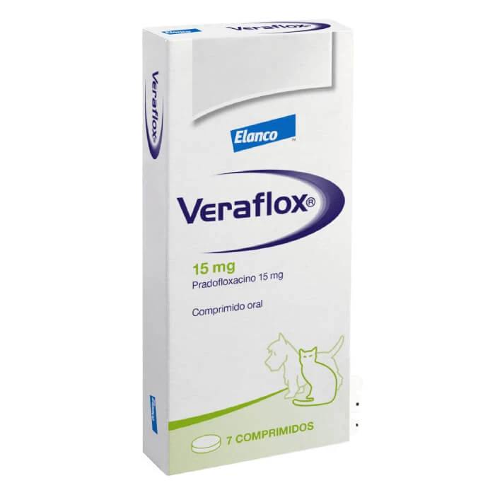 Bayer veraflox 15mg pradofloxacino 7 comprimidos