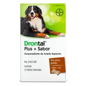 Drontal Plus 35 kg – Antiparasitario Interno para Perros (1 comprimido)