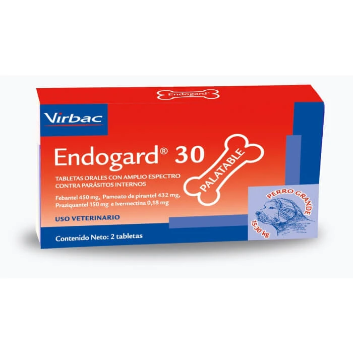 Endogard 30 desparasitante interno perros virbac