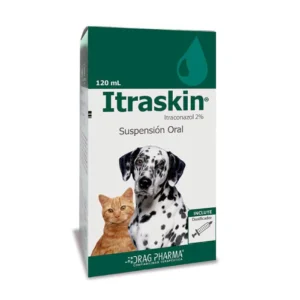 Itraskin – Suspensión Oral Antifúngica para Perros y Gatos (120 mL)