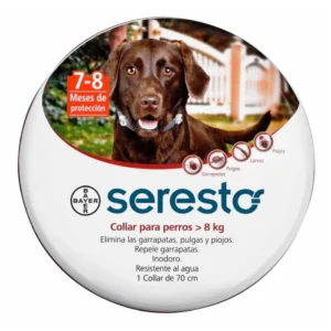 Seresto – Collar Antipulgas y Garrapatas para Perros de Más de 8 kg