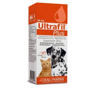 Ultrafil Plus – Suspensión Ótica para Perros y Gatos (20 mL)