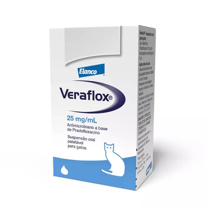 Veraflox gatos suspension oral pradofloxacino elanco