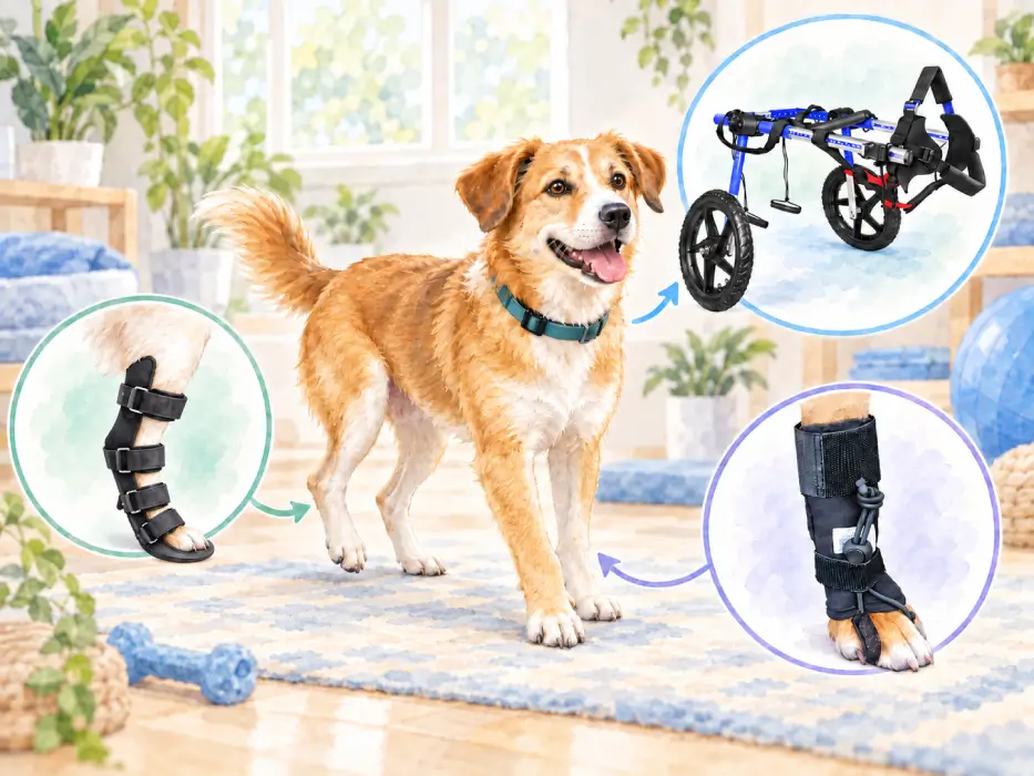 Mi perro arrastra las patas o dobla los dedos: ¿Necesita Férula, Silla de Ruedas o Corrector? (Guía Veterinaria)